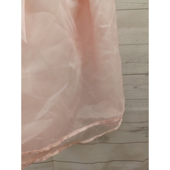 Vtg Little Princess Pink Bridesmaid Easter Girls Dress Sz 6X USA Made - Picture 3 of 7